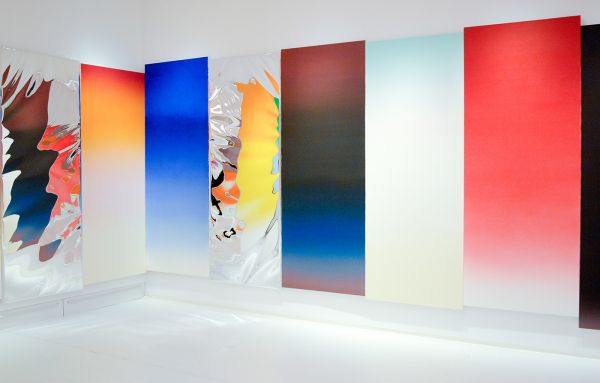 James Rosenquist - Horizon Home Sweet Home, Slush Thrust - Arrangement, Olieverf op doek en aluminium en rookmachine