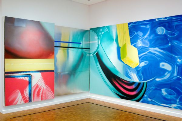 James Rosenquist - Horse Blinders - Olieverf op canvas en aluminium