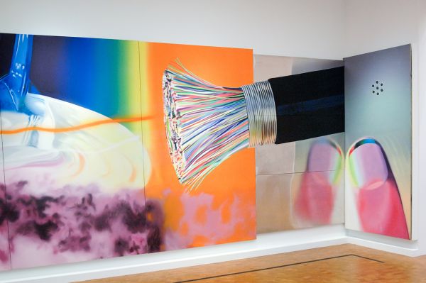 James Rosenquist - Horse Blinders - Olieverf op canvas en aluminium