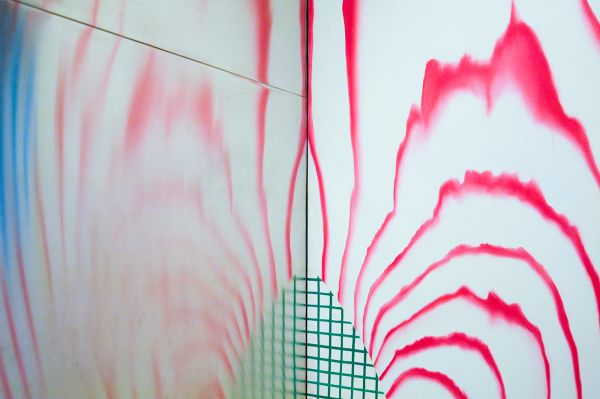 James Rosenquist - Horse Blinders - Olieverf op canvas en aluminium (detail)