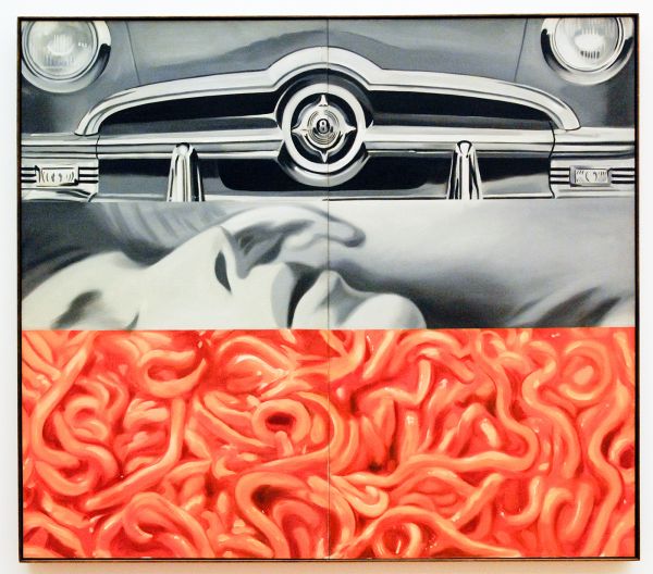 James Rosenquist - I Love You With My Ford - Olieverf op canvas