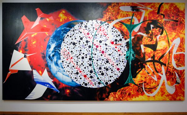 James Rosenquist - Imagine an Apple Eaten - Olieverf op canvas