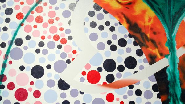 James Rosenquist - Imagine an Apple Eaten - Olieverf op canvas (detail)