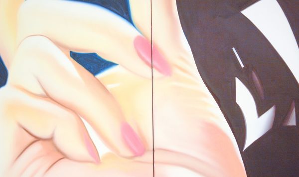 James Rosenquist - Paper Clip - Olieverf en acrylverf op canvas (detail)