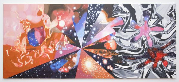 James Rosenquist - The Geometry of Fire - Olieverf op canvas
