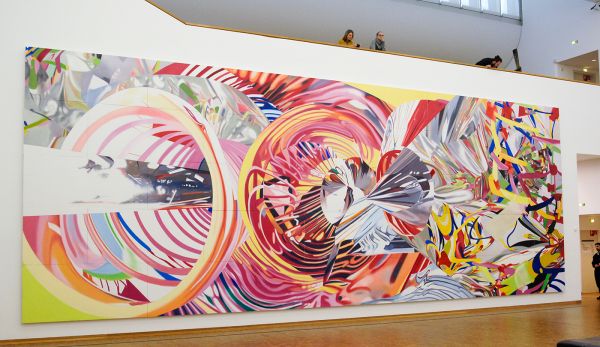 James Rosenquist - The Stowaway Peers Out at the Speed of Light - Olieverf op canvas