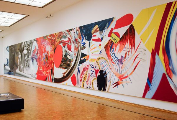 James Rosenquist - The Swimmer in the Econo-mist 1 - Olieverf op shaped canvas