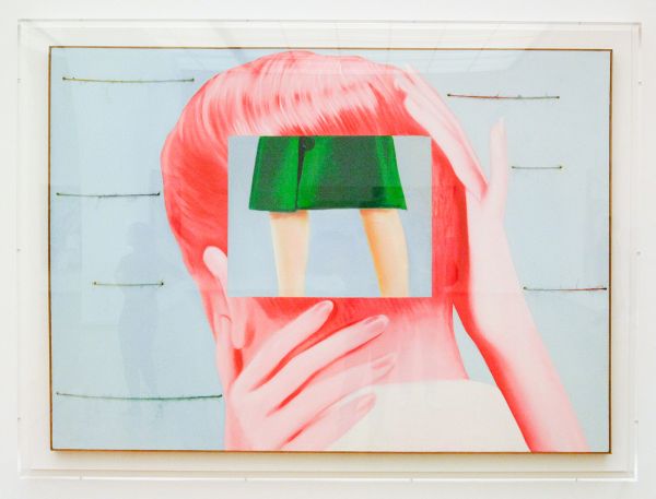 James Rosenquist - Waves - Olieverf op canvas en vlastouw