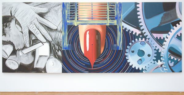 James Rosenquist - While the Earth Revolves at Night - Olieverf op canvas
