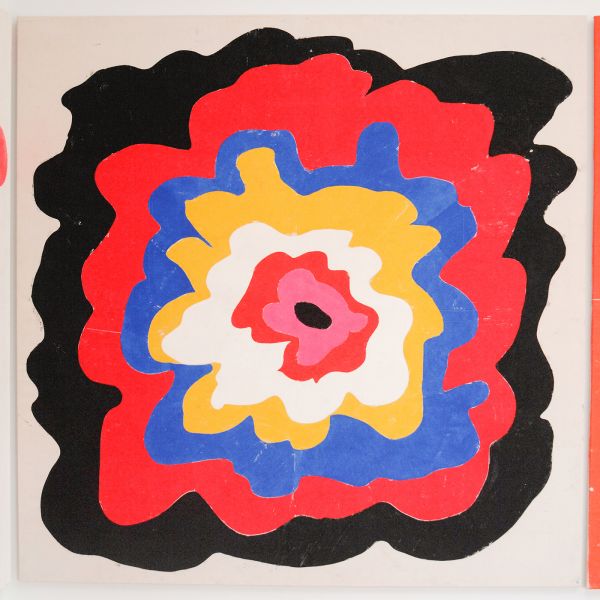 Morgan Betz - Flies on Milk (Blow Up) - Inkt en medium voor houtsnedes en acryl op doek