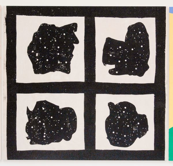 Morgan Betz - Flies on Milk (Nature) - Inkt en medium voor houtsnedes en acryl op doek