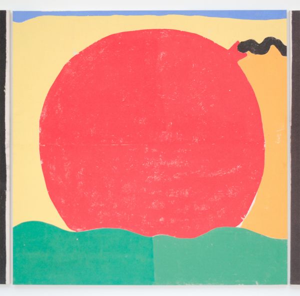 Morgan Betz - Flies on Milk (Sun) - Inkt en medium voor houtsnedes en acryl op doek