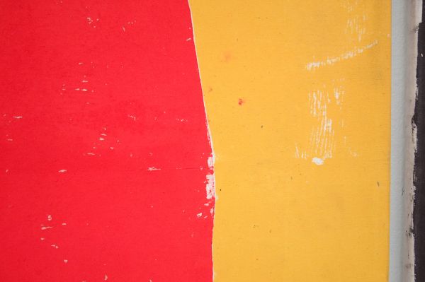 Morgan Betz - Flies on Milk (Sun) - Inkt en medium voor houtsnedes en acryl op doek (detail)