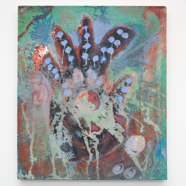 Rob Birza - Zonder Titel (De Hand) - Eitempera en olieverf op doek