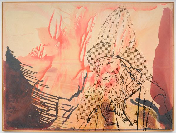 Sigmar Polke - Hermes Trismegistos I-IV - Kunsthars en lak op polyester stof