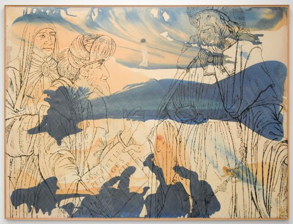 Sigmar Polke - Hermes Trismegistos I-IV - Kunsthars en lak op polyester stof