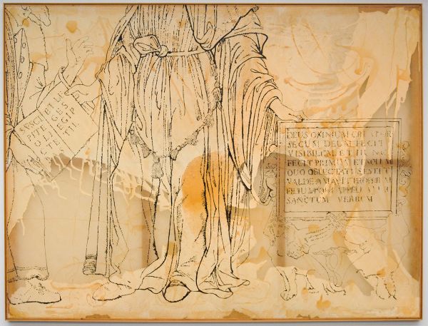 Sigmar Polke - Hermes Trismegistos I-IV - Kunsthars en lak op polyester stof