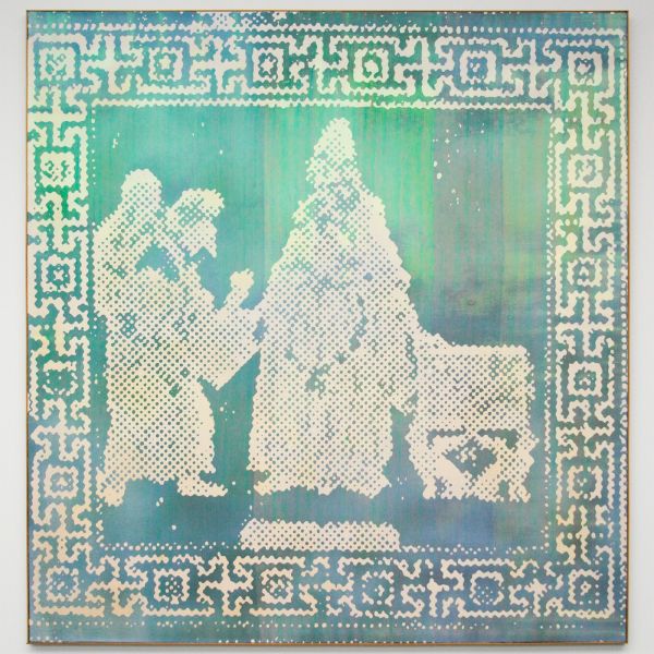 Sigmar Polke - Hermes Trismegistos I-IV - Kunsthars en lak op polyester stof