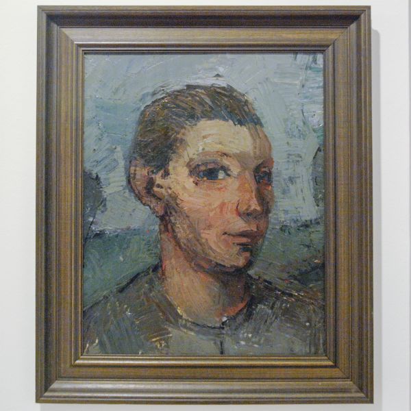 Adriaan van der Plas - Jongenskop - Olieverf op paneel