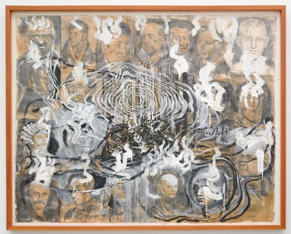 Anselm Kiefer - Wge der Welweisheit (Die Hermannsslacht) ( Wegen der wereldwijsheid, De slag bij het Teutoburgerwoud) - Olieverf op papier