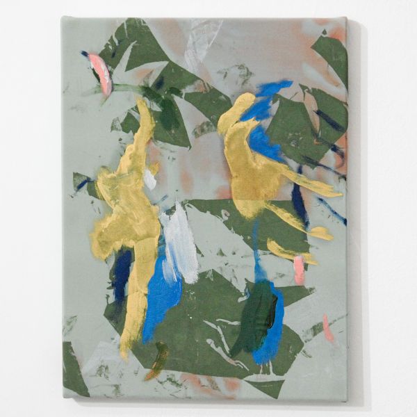 Bas van den Hurk - So Come On and Make a Mess of Me - 40x20cm Zeefdruk en olieverf op zijde