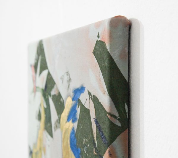 Bas van den Hurk - So Come On and Make a Mess of Me - 40x20cm Zeefdruk en olieverf op zijde (detail)