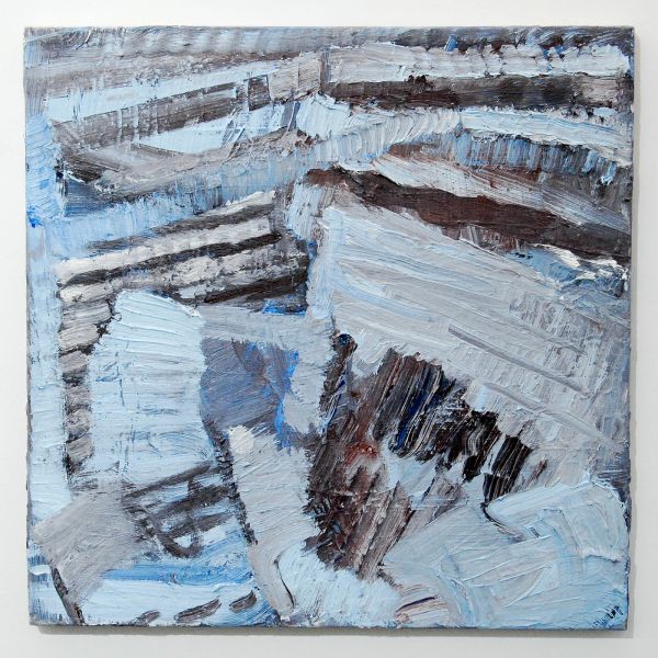 Bettie van Haaster - Schrift - 50x50cm Olieverf op doek