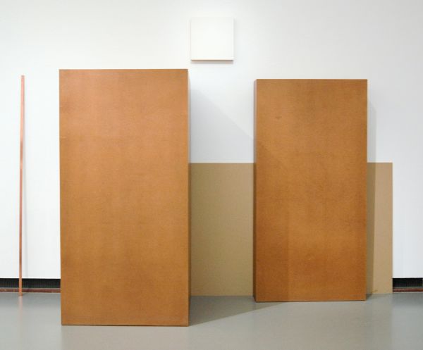 Imi Knoebel - Papa look at the Mountains - Acrylverf, hardboard, triplex en koper