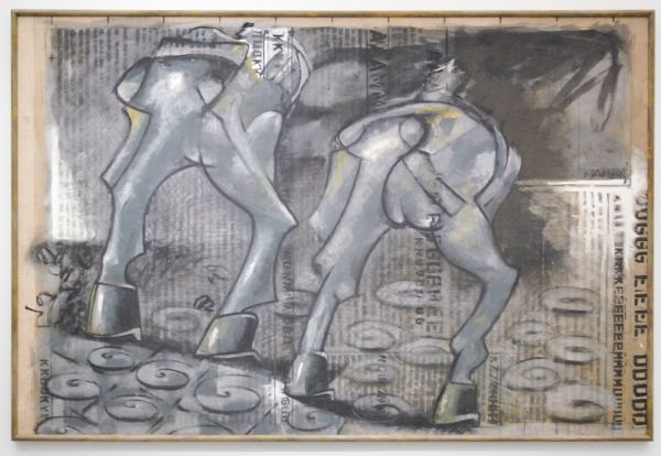 Markus Lupertz - Zentaur - Olieverf op doek