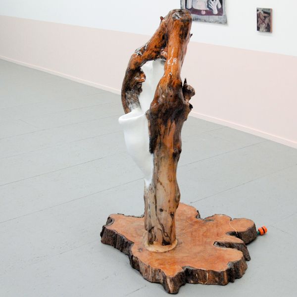 Kasper de Vos - Urinoir - 95x150x84cm Hout, figoliet, acrylhars, metaal en drainage