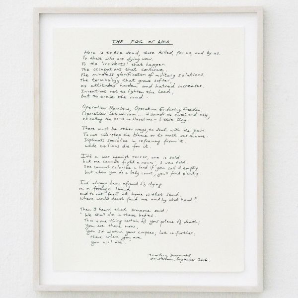 Marlene Dumas - Fog of War - Inkt op papier (detail)