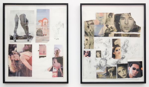 Paul McCarthy - Yaa-Hoo - 60x48cm Collages van magazines, potlood, plakband en papier