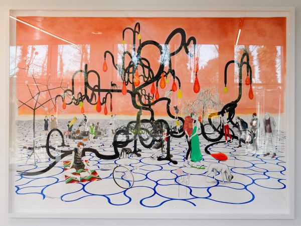 Charles Avery - Untitled (Design for Jadindagadendar) - 254x321cm Potlood, inkt, acrylverf en gouache op papier