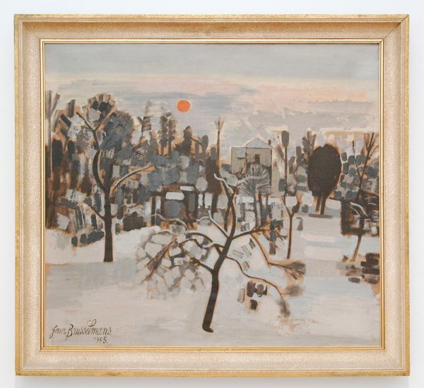 Jean Brusselmans - Hiver A Dilbeek (Winter te Dilbeek) - Olieverf op doek, 1945