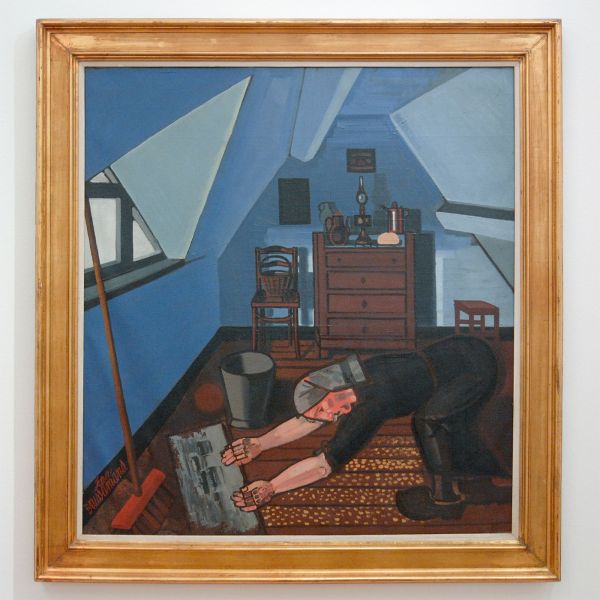 Jean Brusselmans - La Mansarde (De Zolderkamer) - Olieverf op doek, 1939