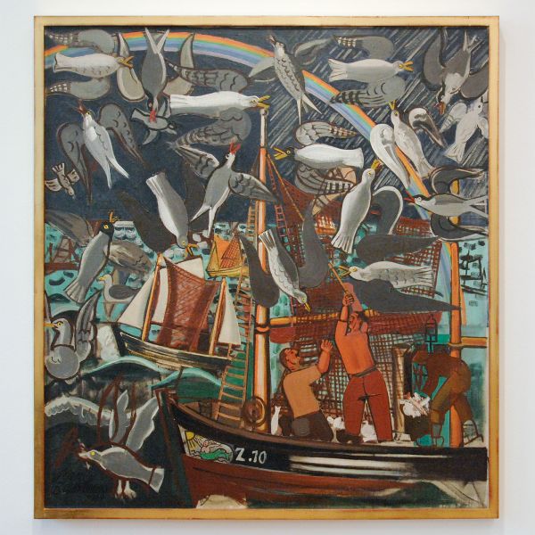 Jean Brusselmans - Les Mouettes (De Meeuwen) - Olieverf op doek, 1949