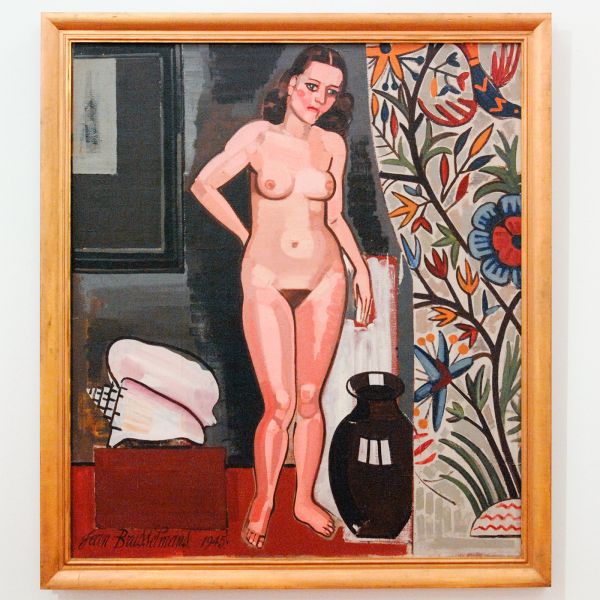 Jean Brusselmans - Nu Au Coquillage (Naakt met Schelp) - Olieverf op doek, 1945