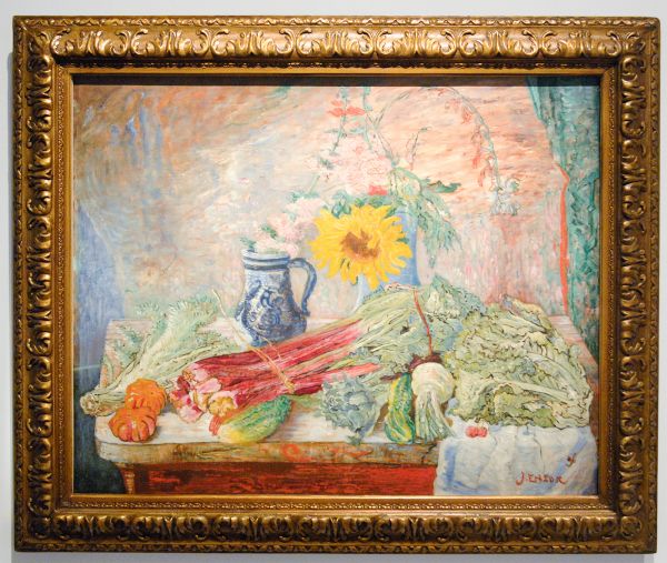 James Ensor - Bloemen en groenten - Olieverf op doek, 1896