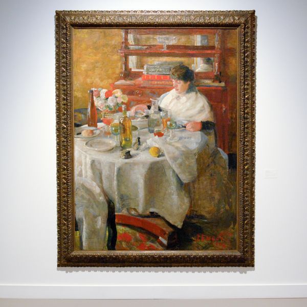 James Ensor - De Oestereetster - Olieverf op doek, 1882