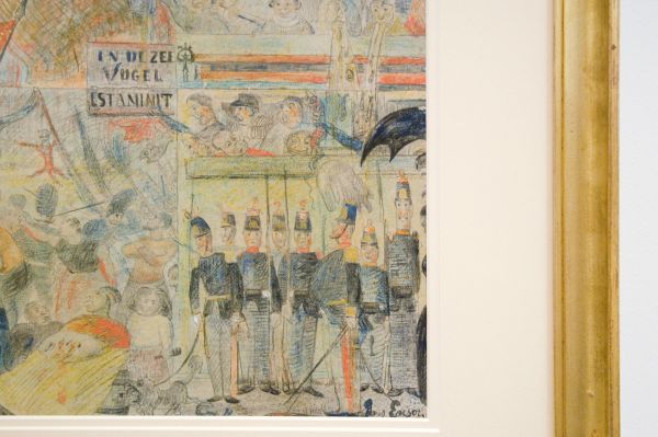 James Ensor - De Staking - Krijt en kleurpotlood op papier, 1888 (detail)