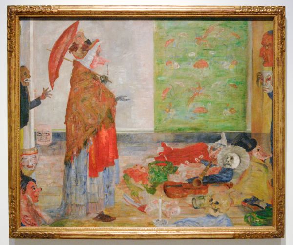 James Ensor - De verbazing van het masker Wouse - Olieverf op doek, 1889