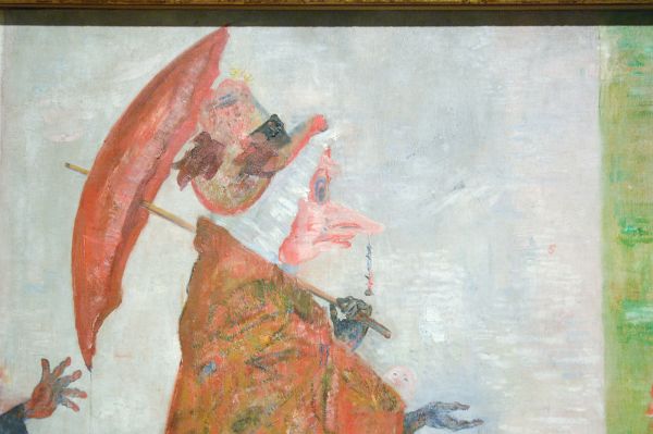 James Ensor - De verbazing van het masker Wouse - Olieverf op doek, 1889 (detail)