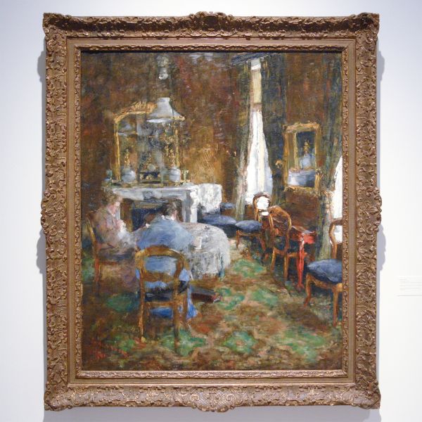 James Ensor - Het Burgersalon - Olieverf op doek, 1881