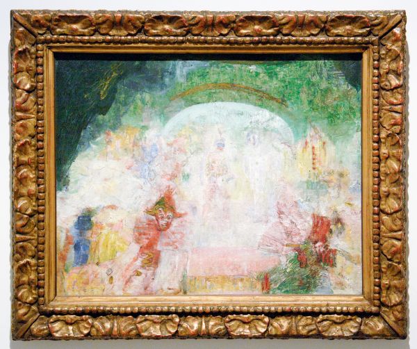 James Ensor - Maskertoneel - Olieverf op doek, 1889