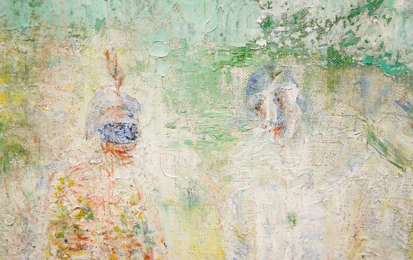 James Ensor - Maskertoneel - Olieverf op doek, 1889 (detail)