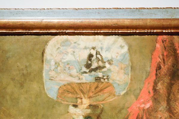 James Ensor - Stilleven met chinoiserieen - Olieverf op doek, 1880 (detail)