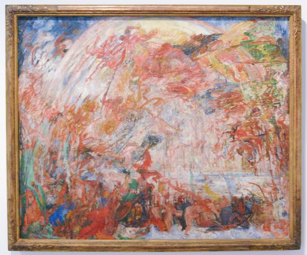 James Ensor - Val van de opstandige engelen - Olieverf op doek, 1889