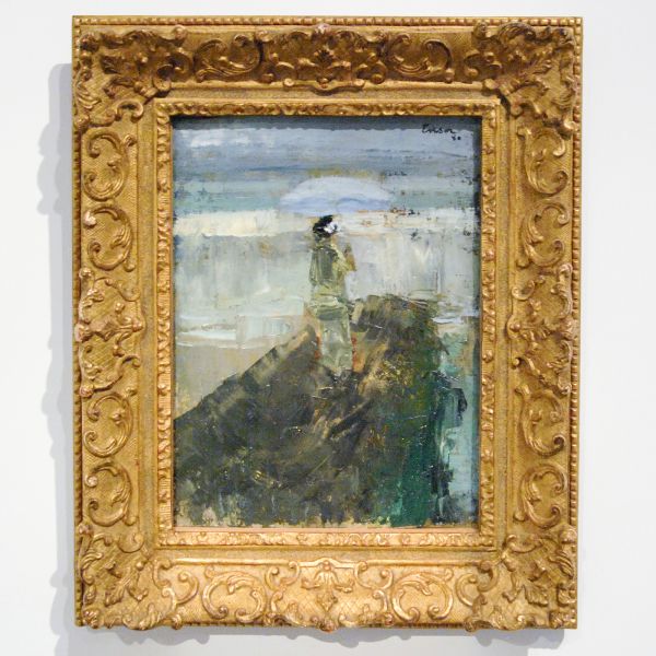 James Ensor - Vrouw op goldbreker - Olieverf op doek, 1880