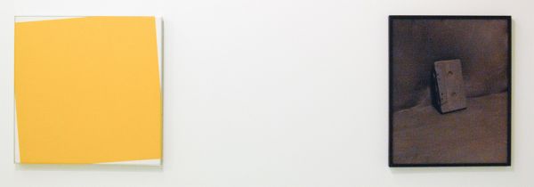 Daan van Golden - Zonder Titel - Lakverf op linnen op paneel & Elspeth Diederix - Cassette - Ultrachrome print