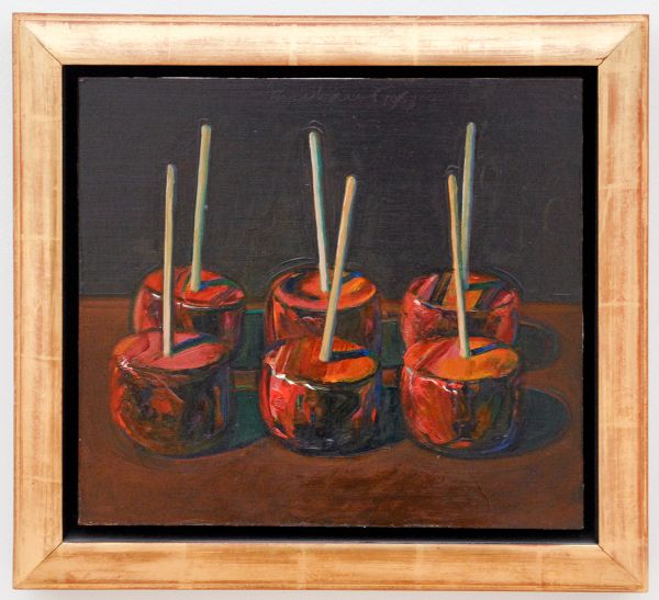 Wayne Thiebaud - Dark Candy Apples - 1988